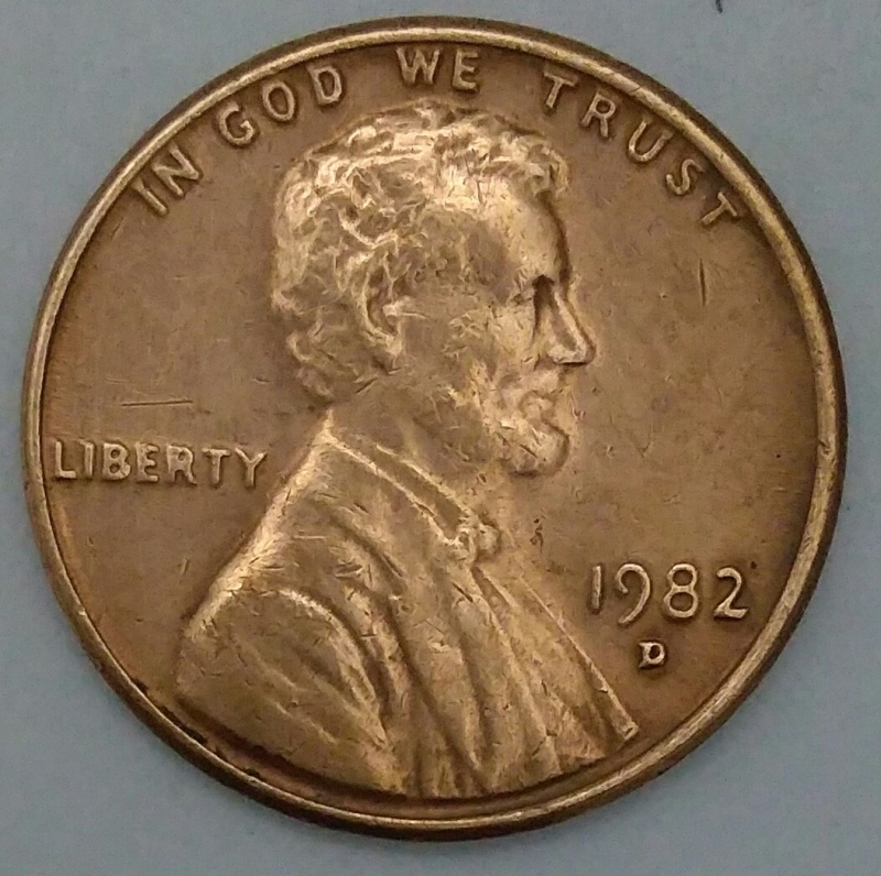 1982 - D one cent