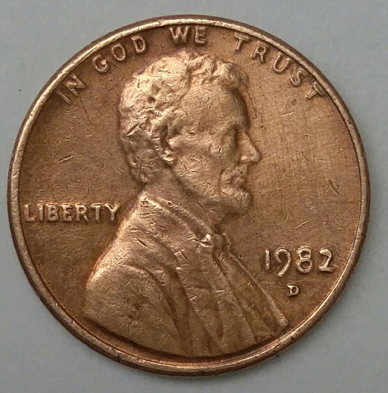 1982 - D one cent