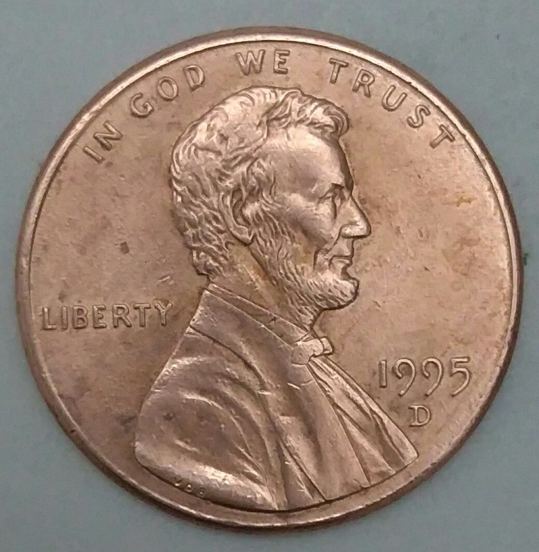 1995 - D one cent