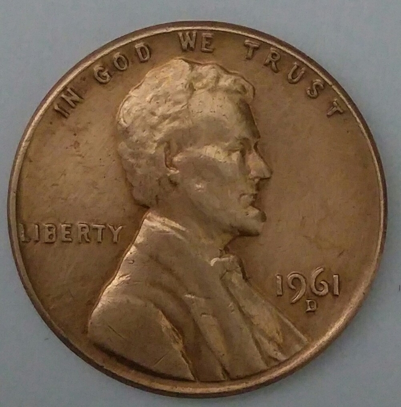 1961 -D one cent