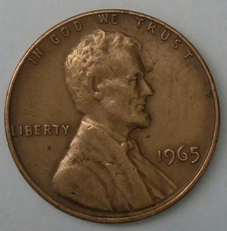 1965 - one cent
