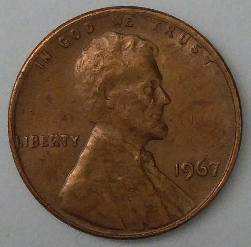 1967 one cent