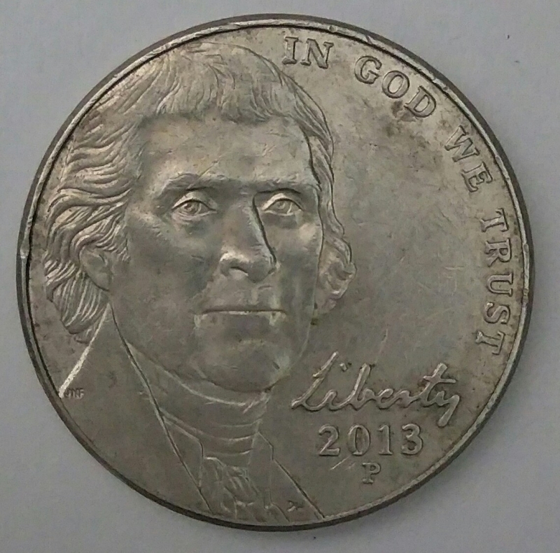 1913 P - five cents
