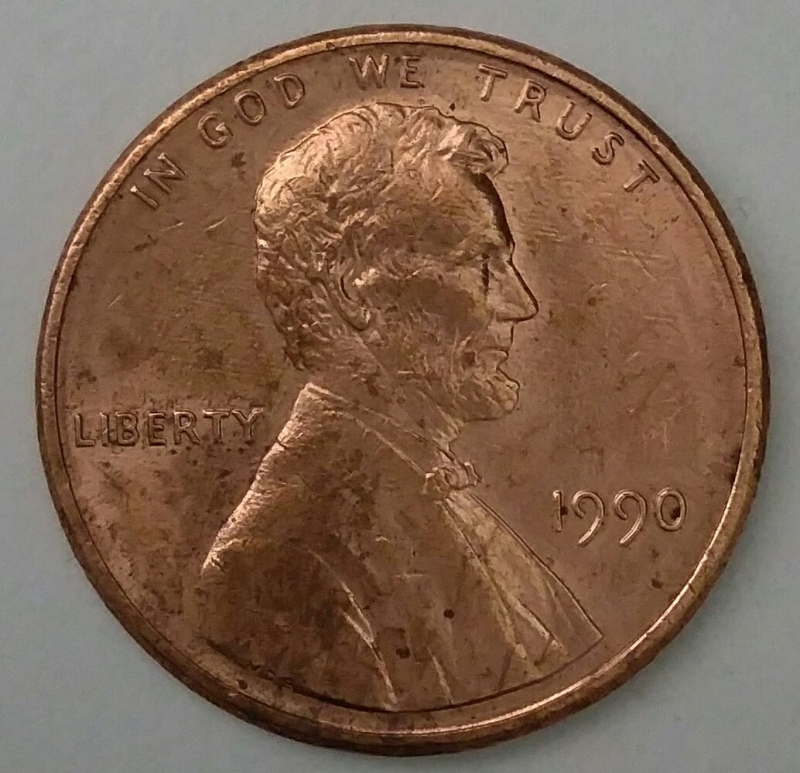 1990 one cent