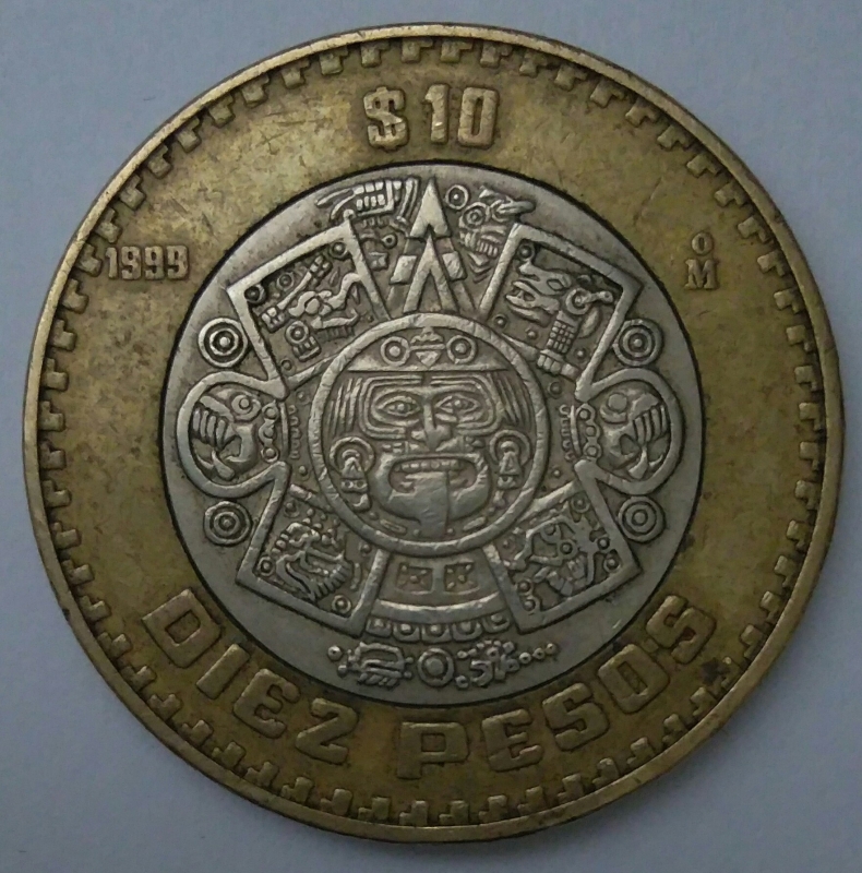 1999 - 10 pesos