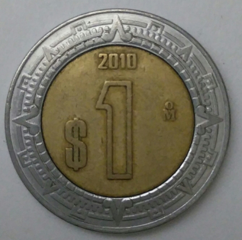 2010 - 1 peso