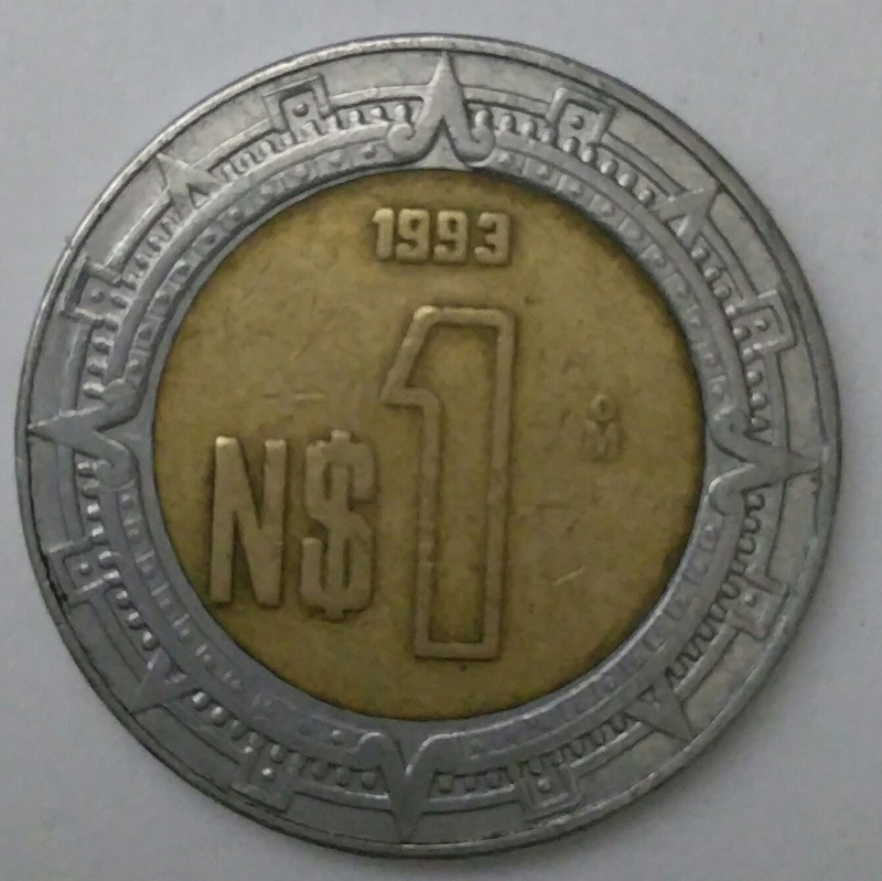 1993 - 1 peso