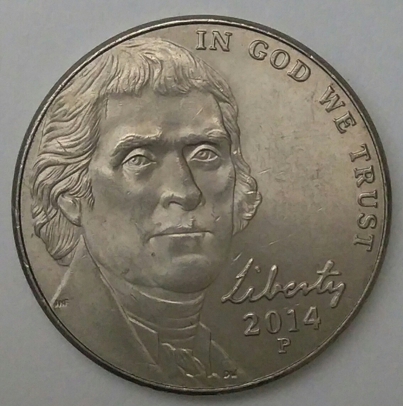 2014 P dice cents