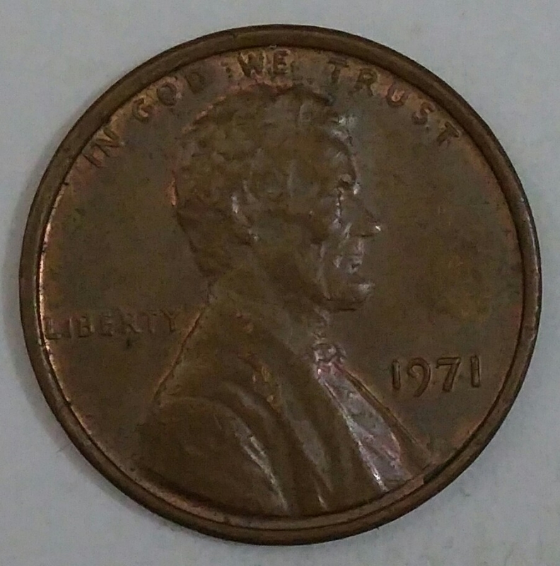 1971 one cent