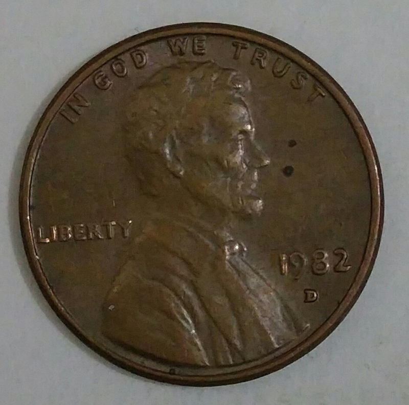 1982 D one cent