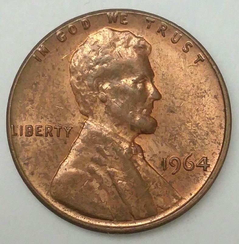 1964 one cent