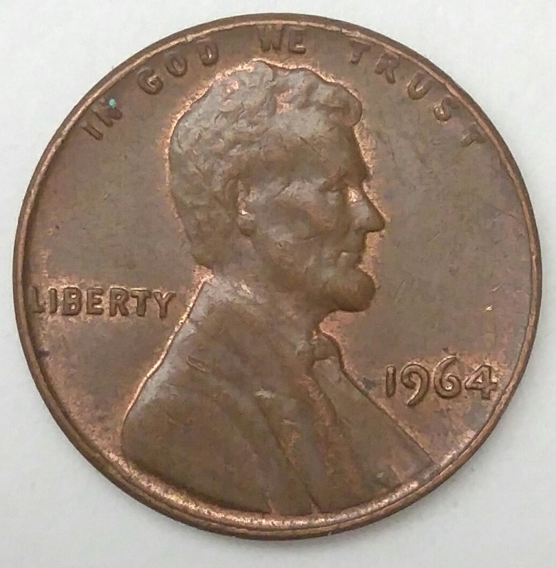 1964 one cent