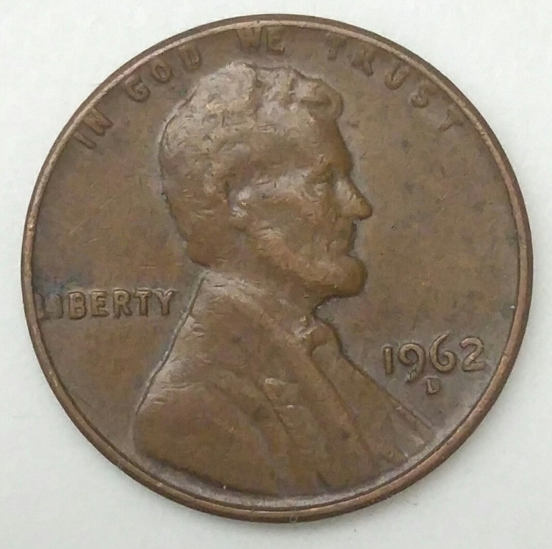 1962 D one cent