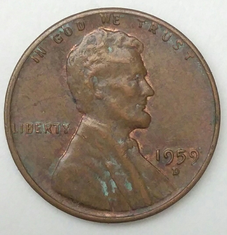 1959 D one cent