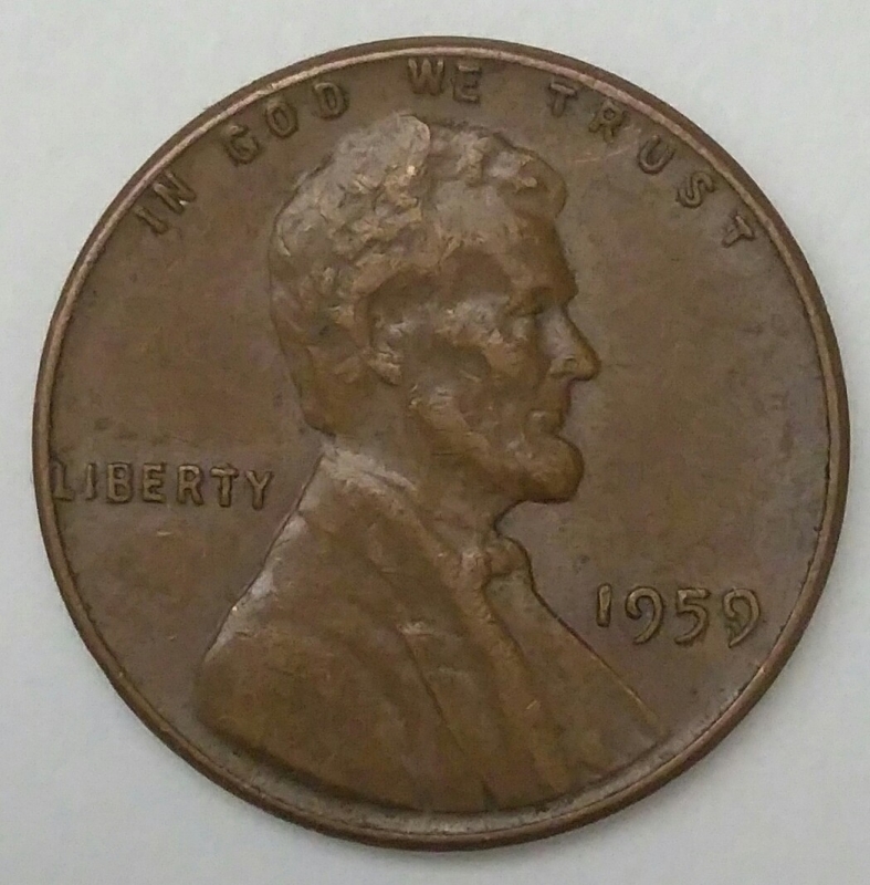 1959 one cent