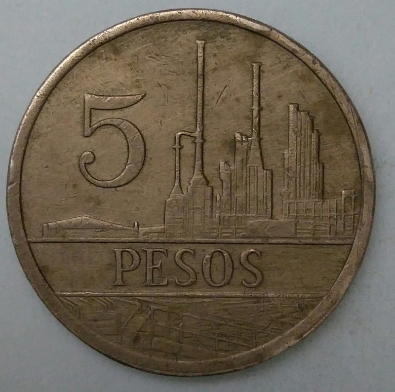 1985 - 5 pesos