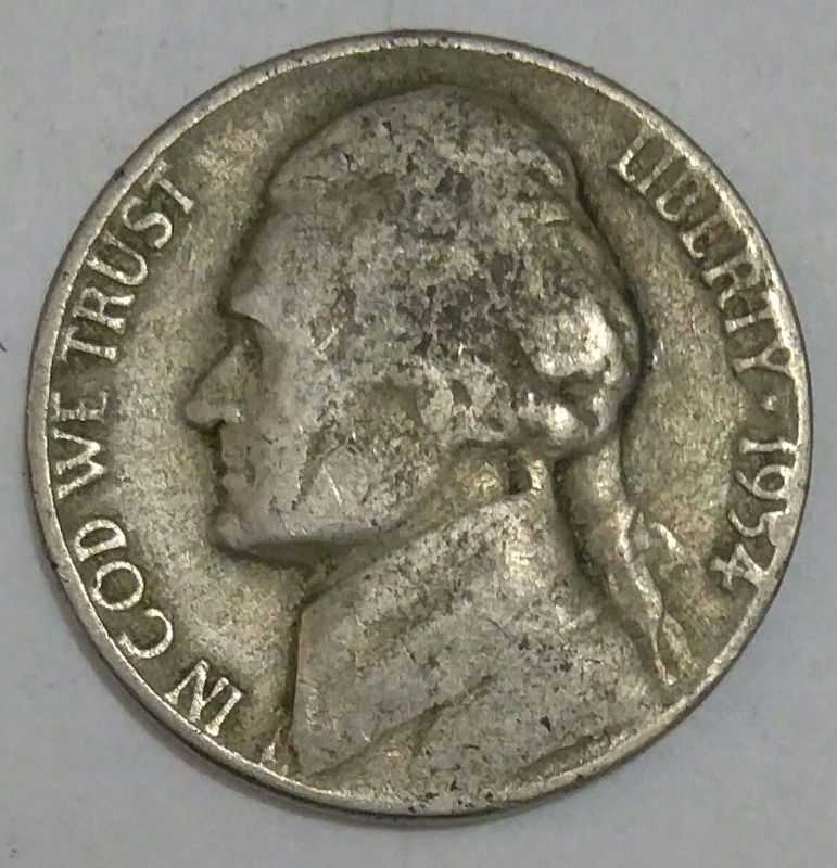 1954 dice cents