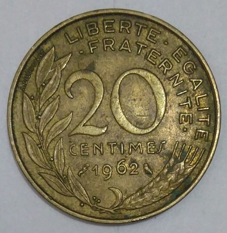 1962- 20 centime