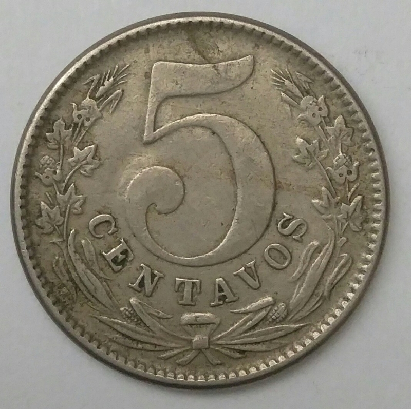 1888 - 5 centavos