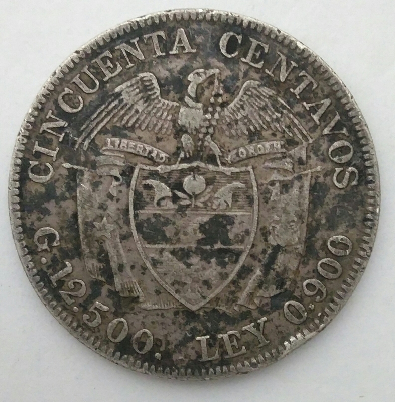 1914 plata 50 centavos