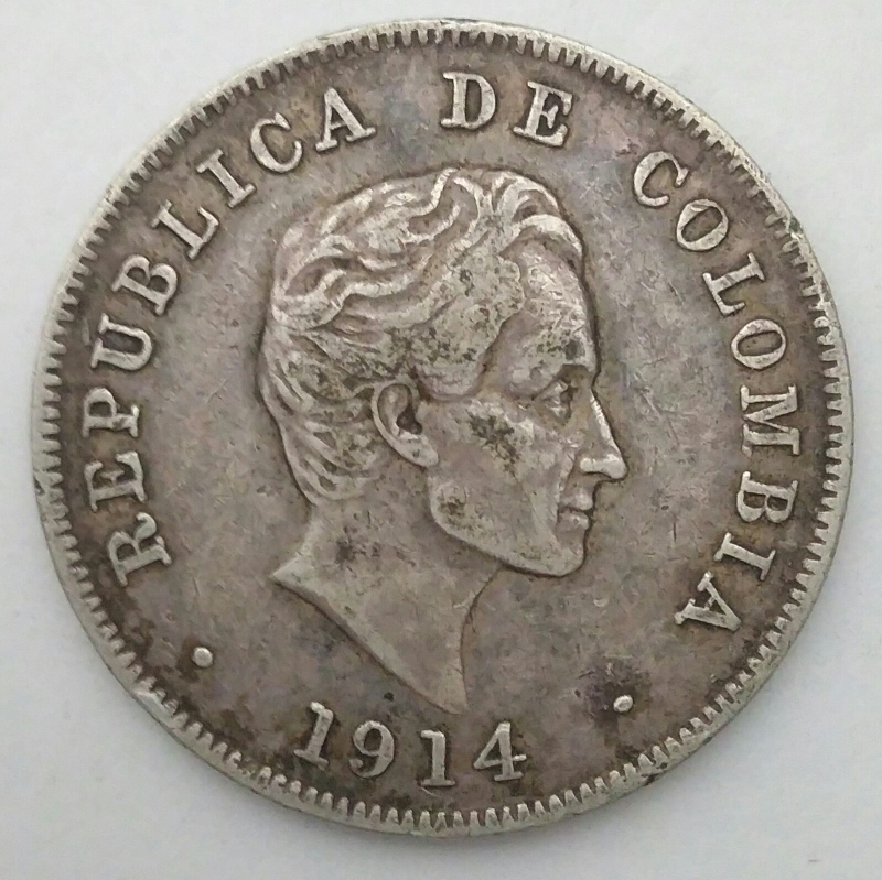 1914 plata 50 centavos