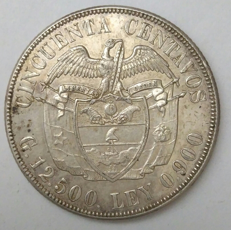 1934 plata 50 centavos