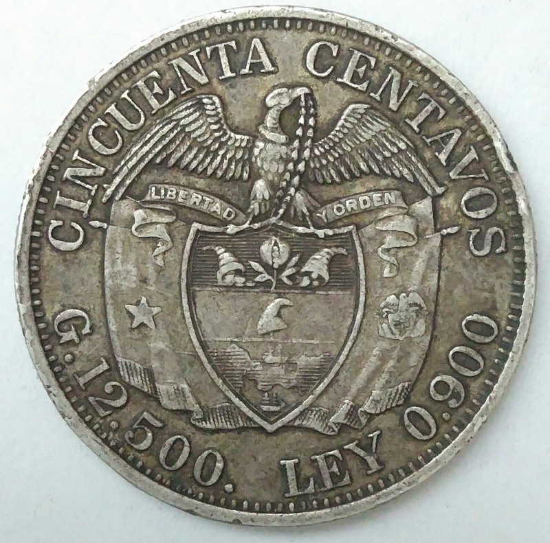 1932 plata 50 centavos