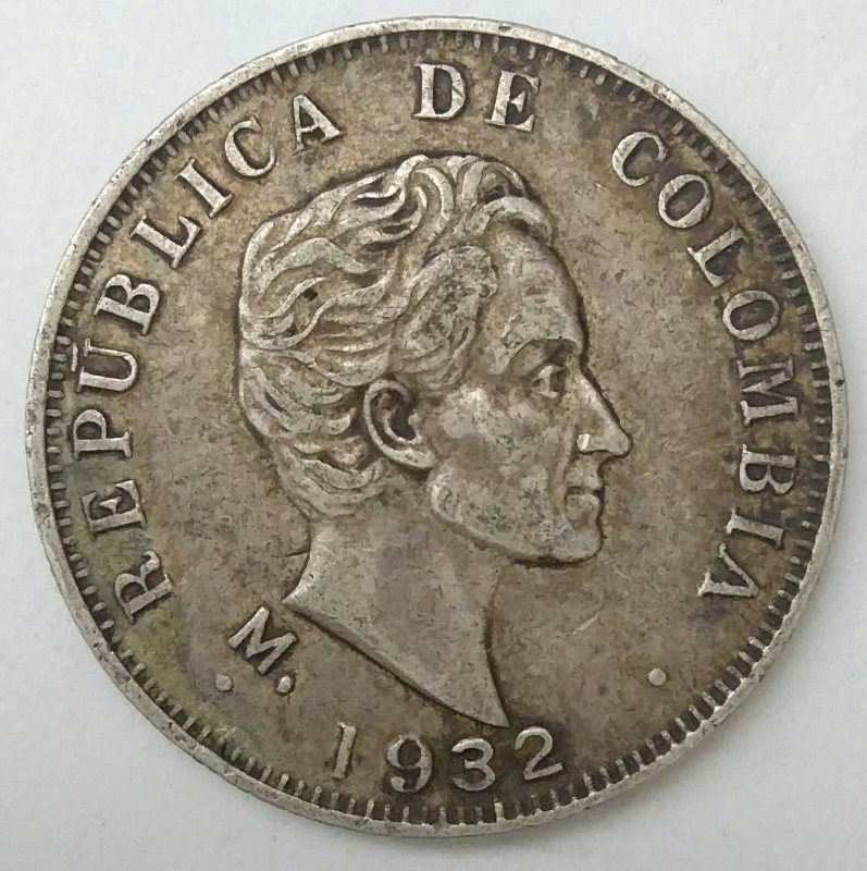 1932 plata 50 centavos