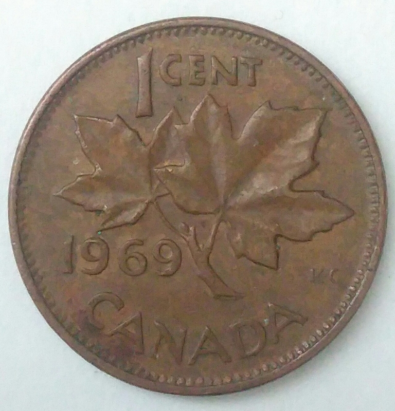 1969 - 1 cent