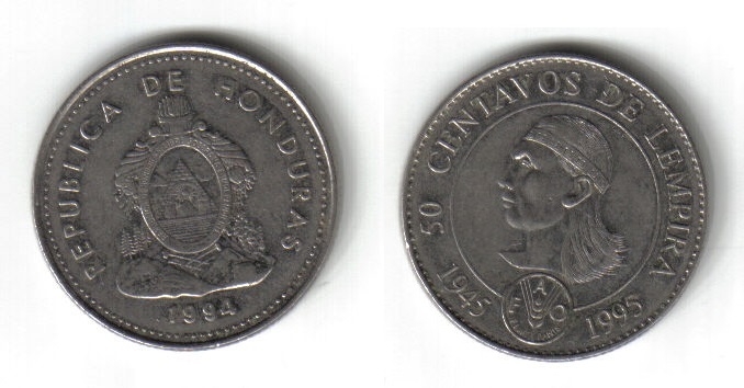 50 centavos de Lempira
