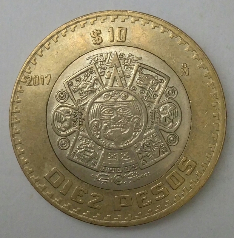 2017 - 10 pesos