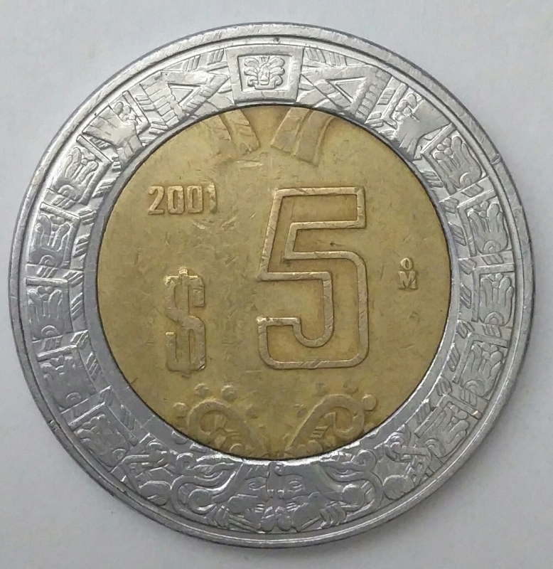 2011 - 5 pesos