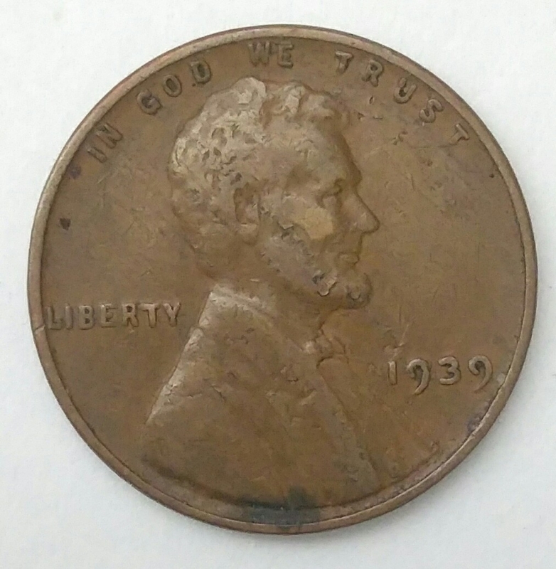 1939-error one cent