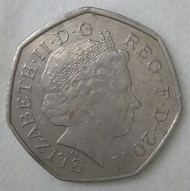2001 fifty pence