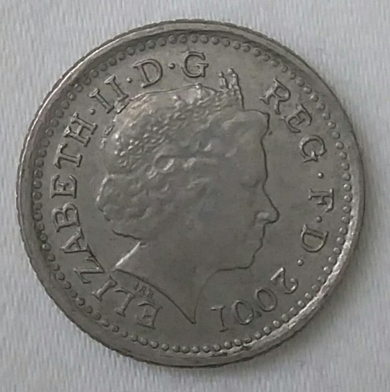 2001 five pence