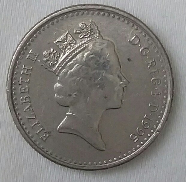 1995 five pence