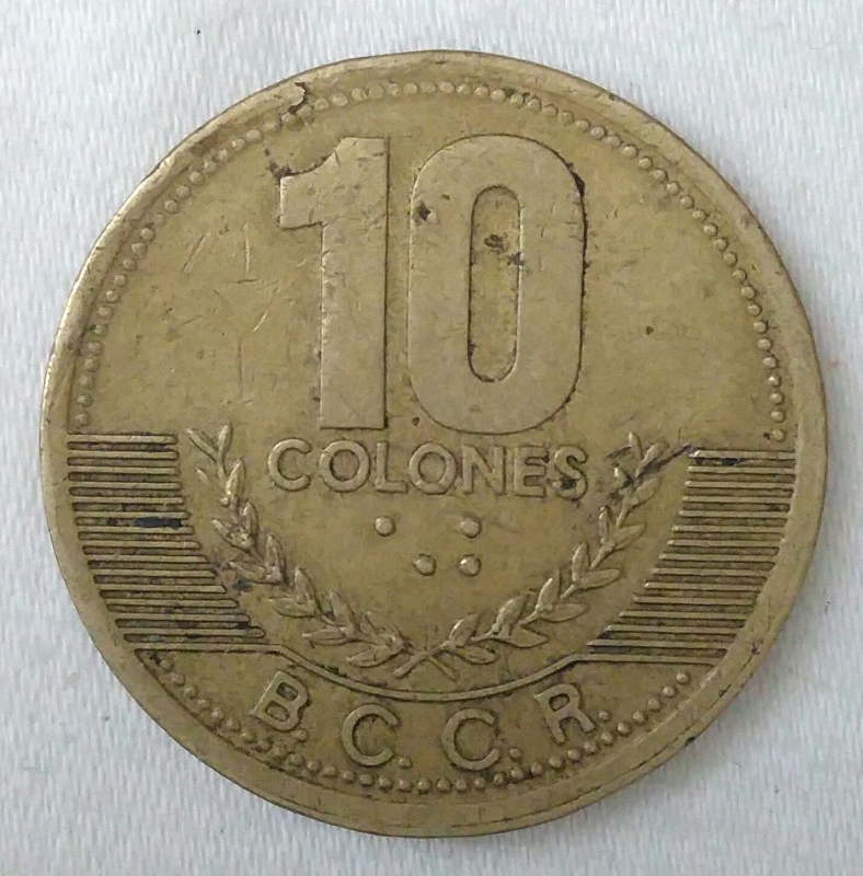 1997 - 10 colones
