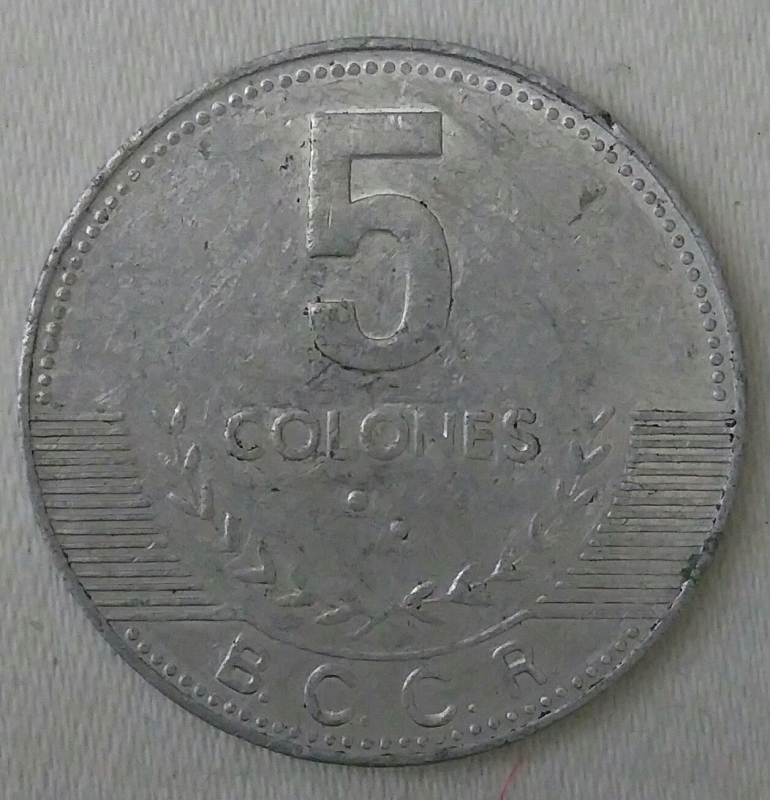 2005 - 5 colones