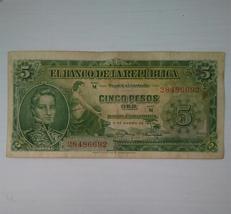 1953 - 5 pesos