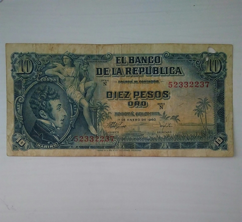 1960 - 10 pesos