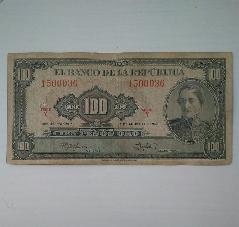 1958 - 100 pesos