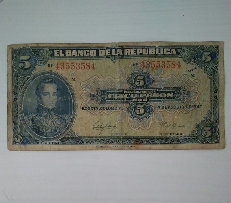 1947 - 5 pesos