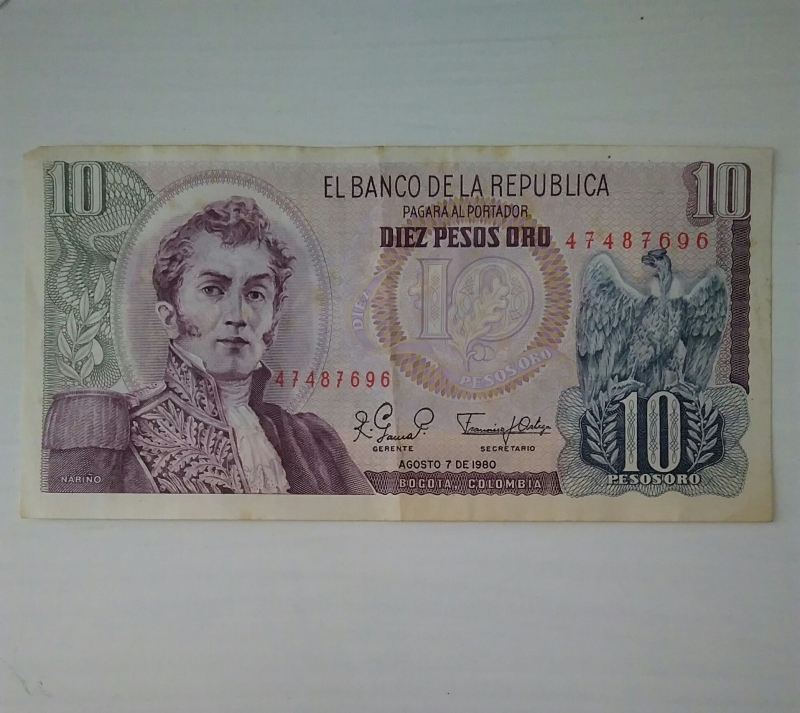 1980 - 10 pesos