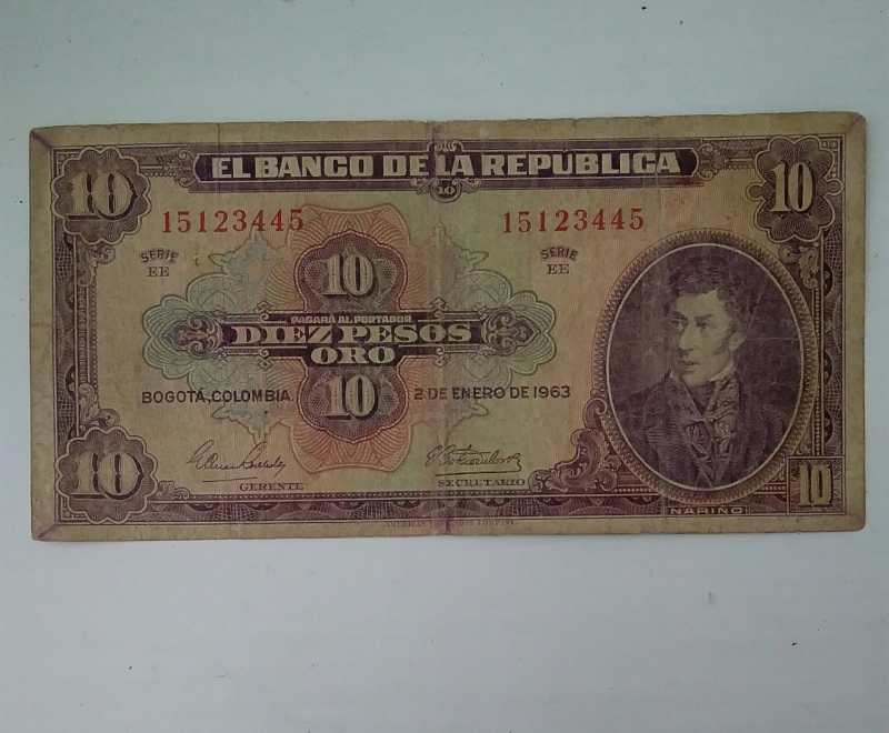 1963 - 10 pesos 