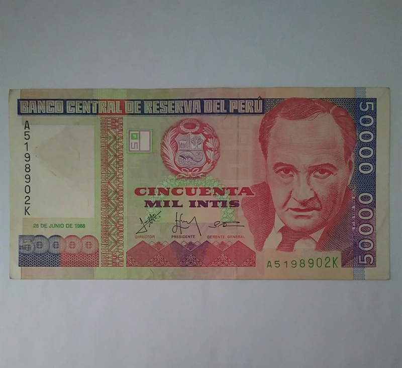 1988- 50.000 Intis