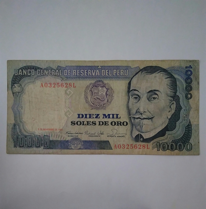1981 - 10.000 soles oro