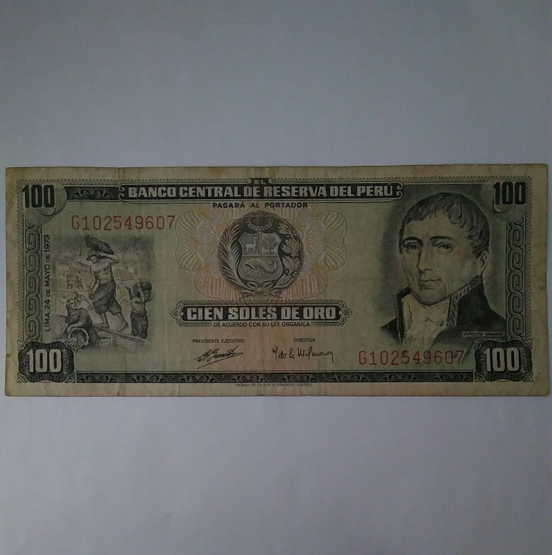 1973 - 100 soles oro