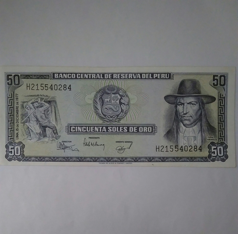 1977 - 50 soles oro