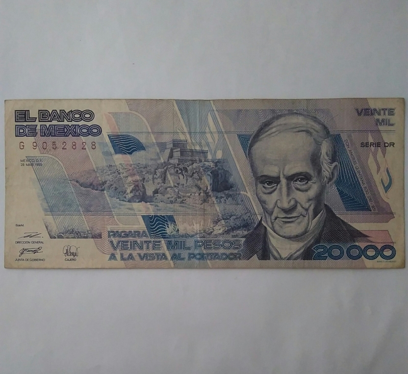 1989 - 20.000 pesos