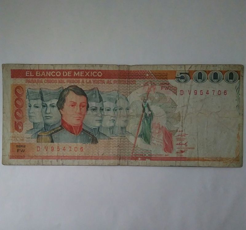 1985 - 5.000 pesos